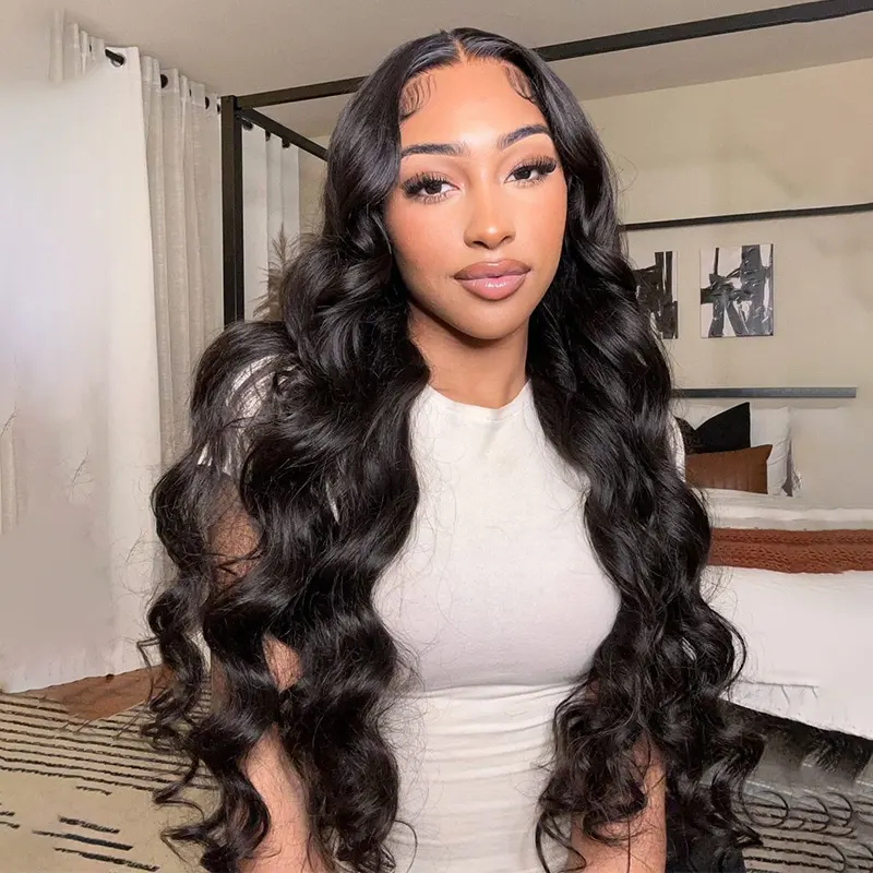 ISEE Invisible HD lace Body Wave Wig With Pre plucked Natural Hairline