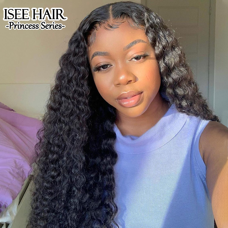 Invisible HD Lace Wig, Medium Size Cap, Pre Plucked Natural Hairline,  Brazilian water wave hair