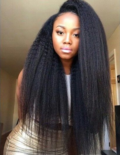 mongolian kinky straight 4 bundles deal 100% human virgin hair